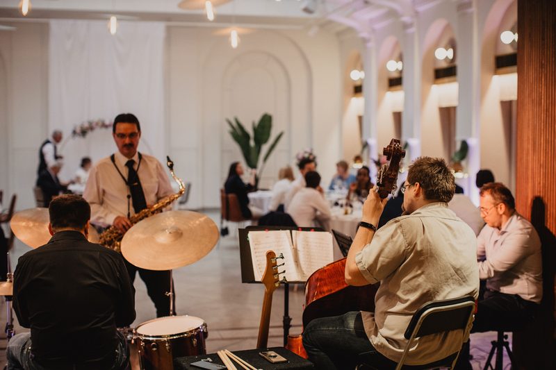 Jazz in the Shade – Esküvő a Gerbeaud Kávéház és Cukrászda Átriumában, Budapest, 2024. május